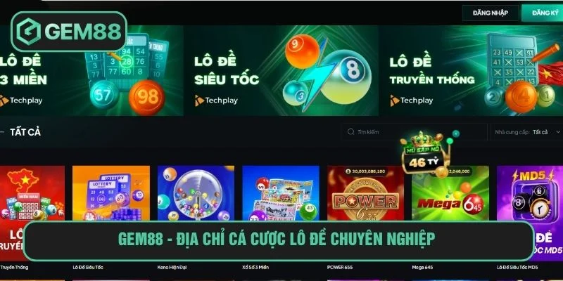 Gem88 - địa chỉ chơi lô đề xổ số miền Trung uy tín 