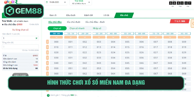 Bet thủ lựa chọn hình thức chơi lô đề miền Nam thắng lớn